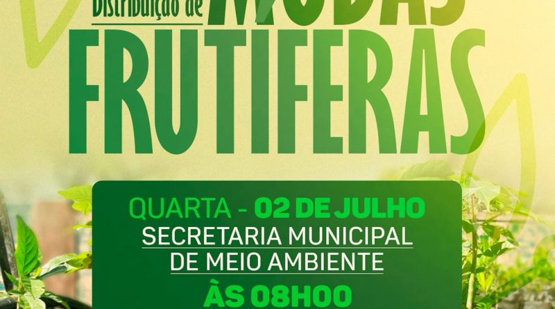 DISTRIBUIÇÃO DE MUDAS FRUTÍFERAS